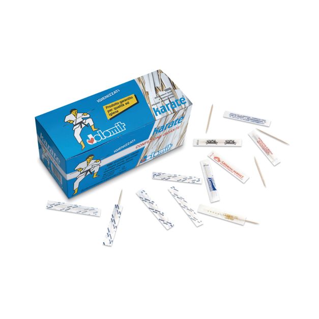 Stuzzicadenti Imbustati Crown Chef - Confezione Da 1000 Pezzi, In Betulla A Doppia Punta - Foto 6