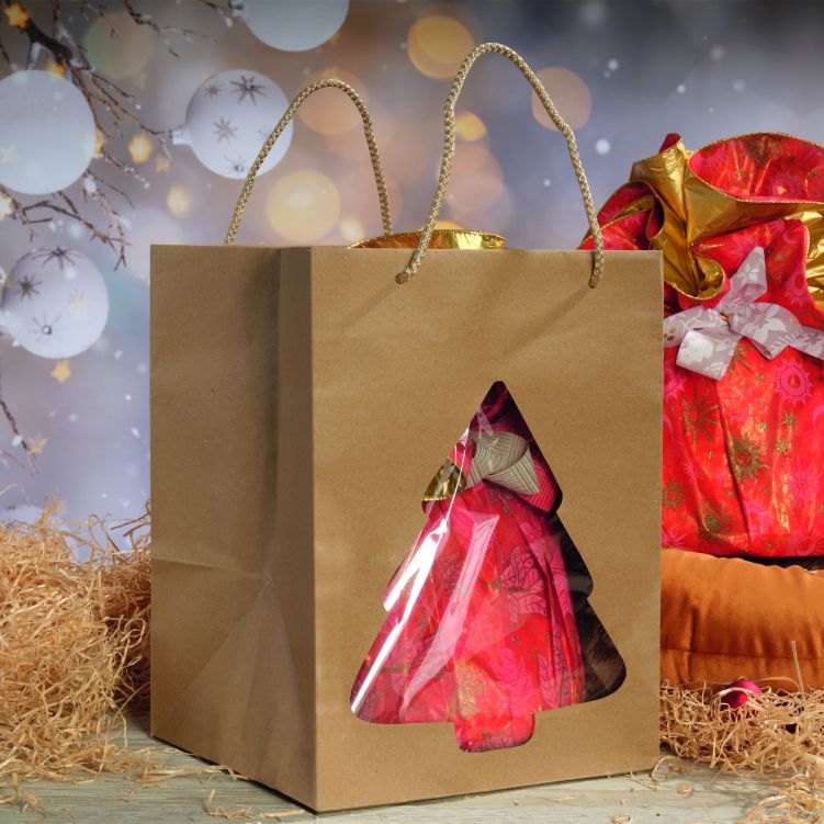 Borsa panettone finestra Avana 