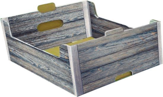 Cesta cartone Vintage Wood