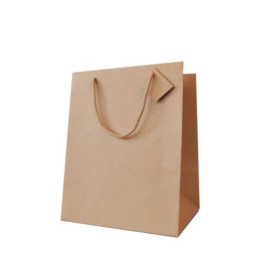 Borsa in carta avana 24,5cm x 24,5cm x 33,5cm