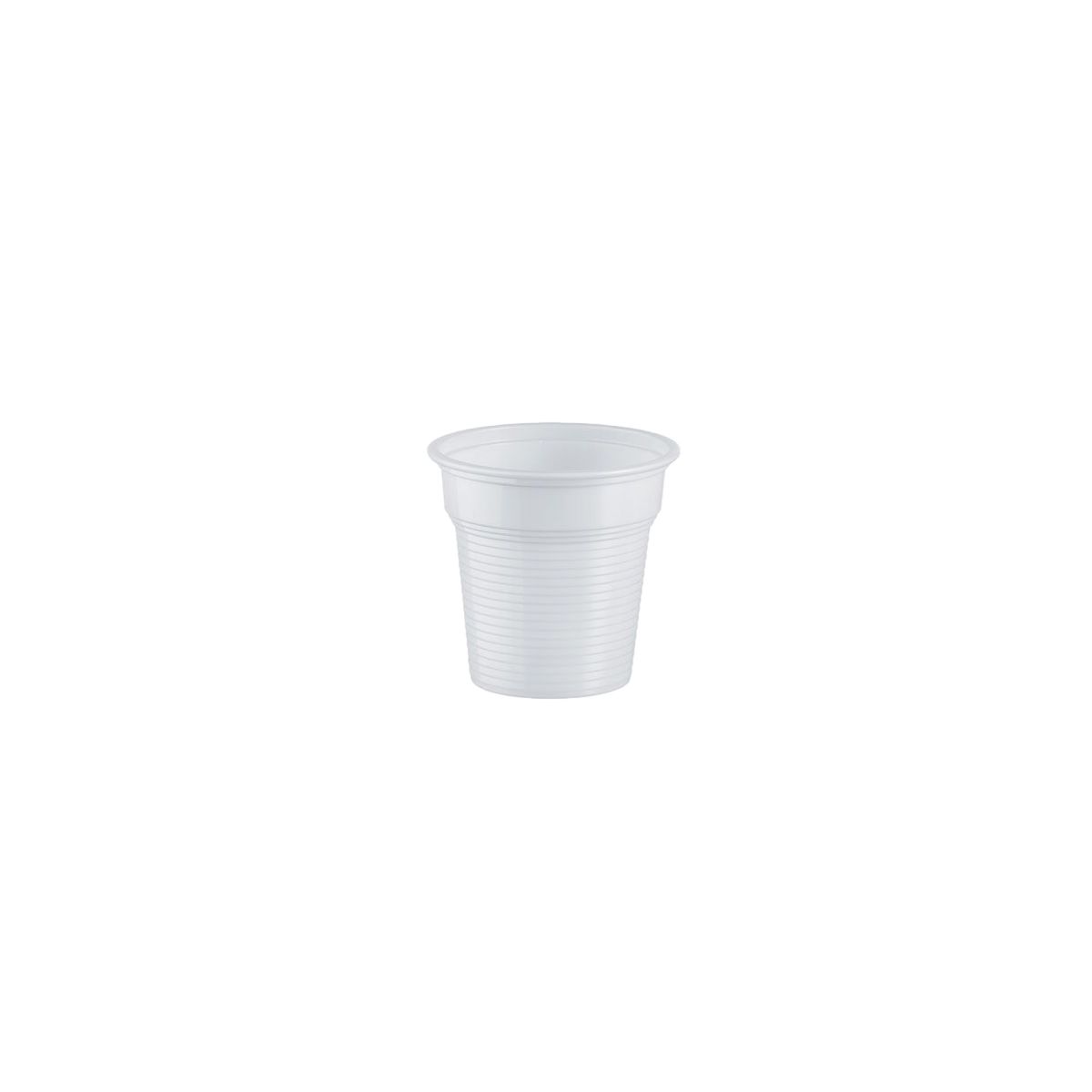 Bicchiere di plastica bianco da caffè