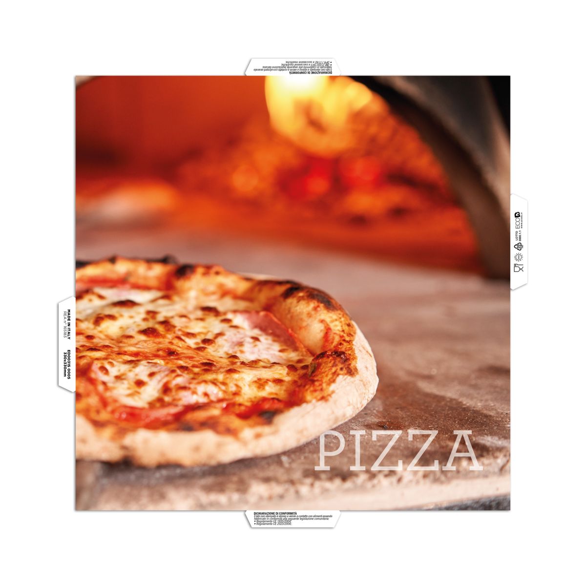 Coperchio Cubo pizza economico | 33x33