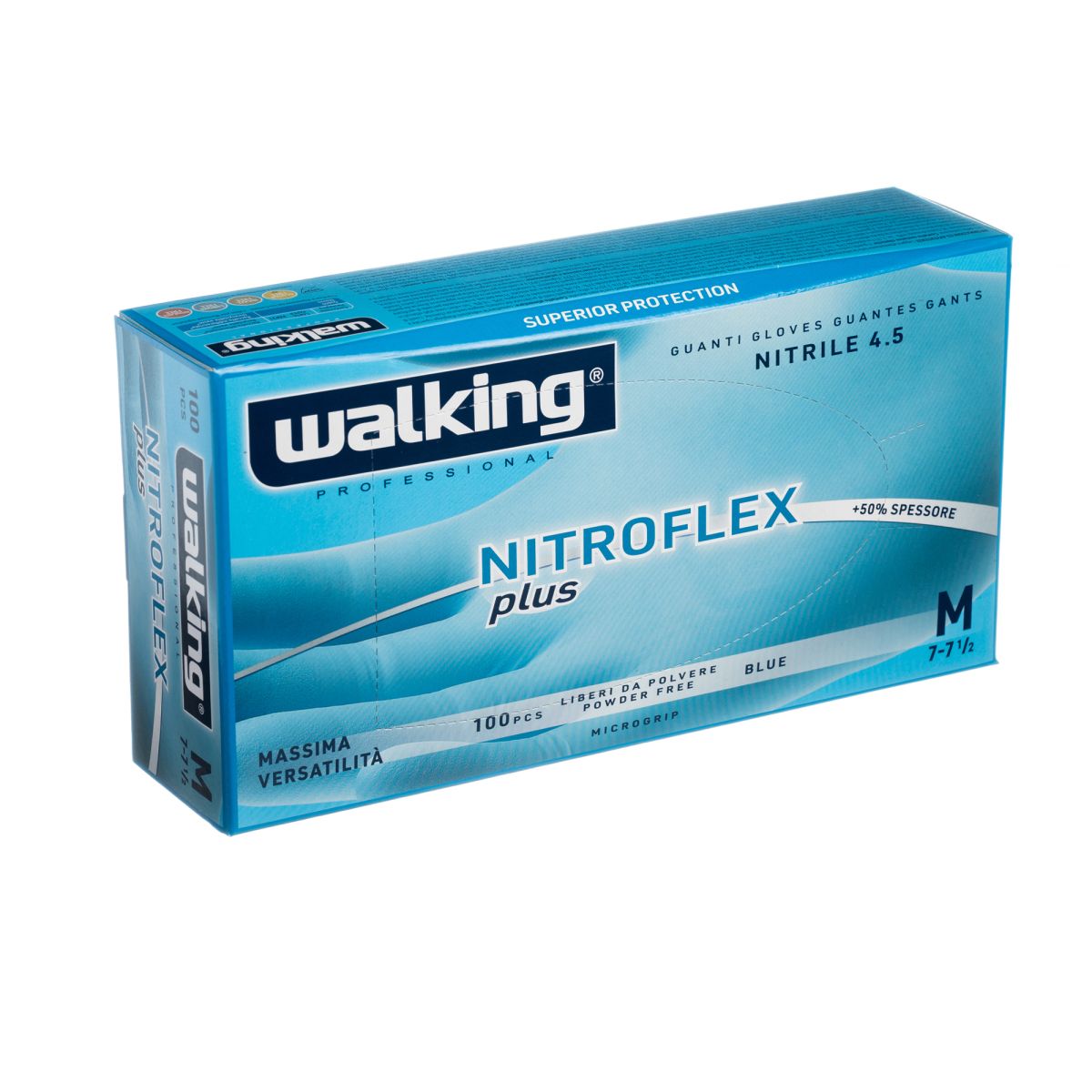 Guanti in nitrile blu Nitroflex